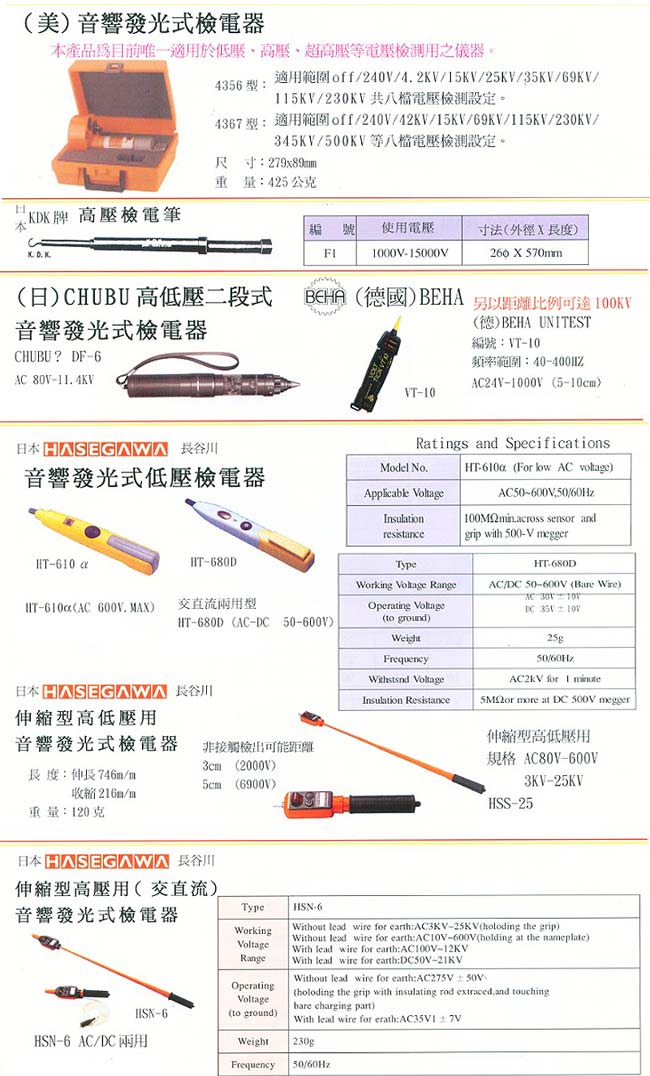 高壓檢電器/筆