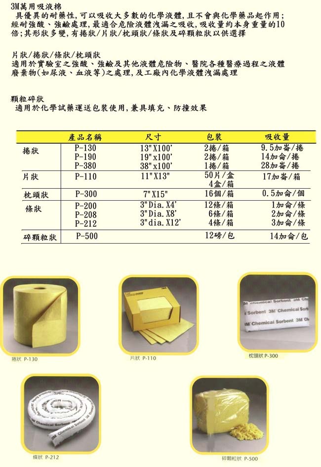 3M萬用吸液棉