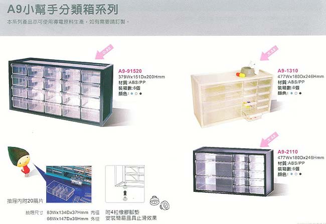 中壢五金,桃園五金,五金批發,五金行,工具箱工具車類,小幫手分類箱系列