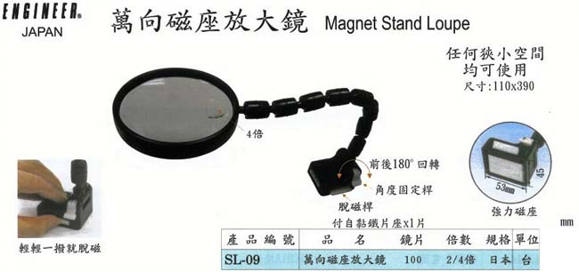 中壢五金,桃園五金,五金批發,五金行,量測工具,萬向磁座放大鏡