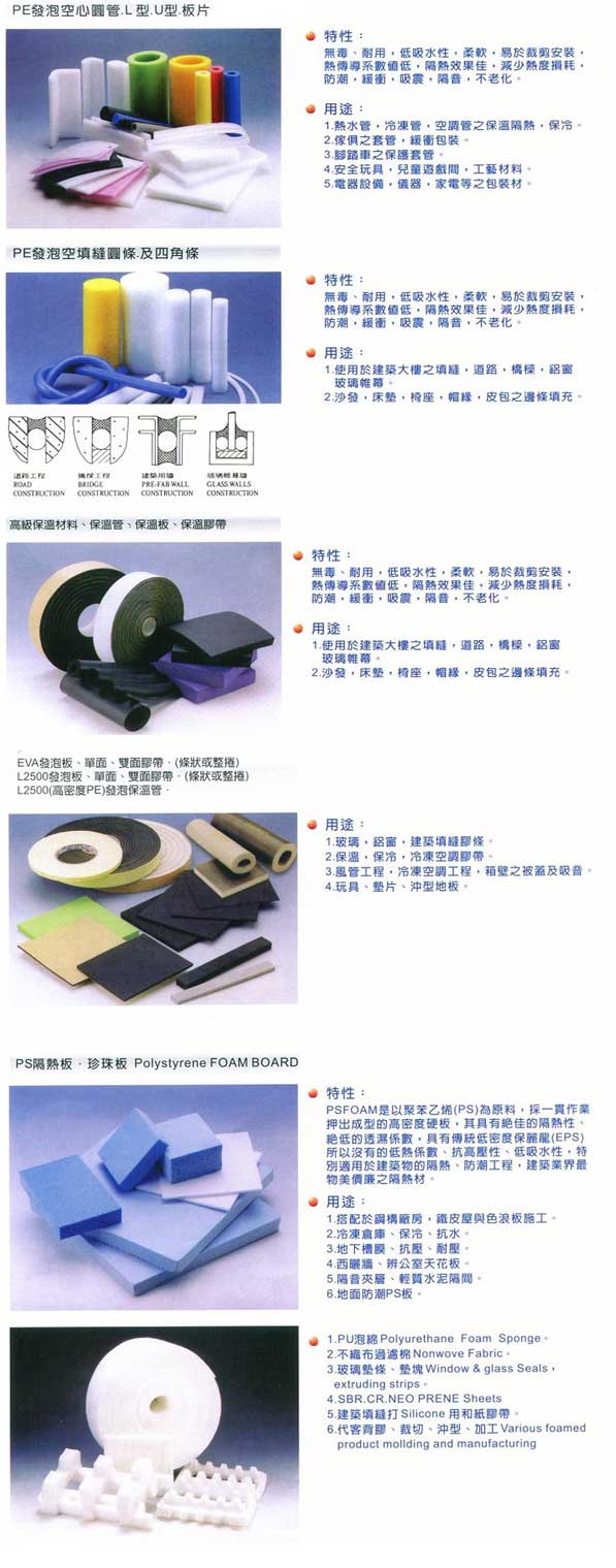 PE發泡棉系列