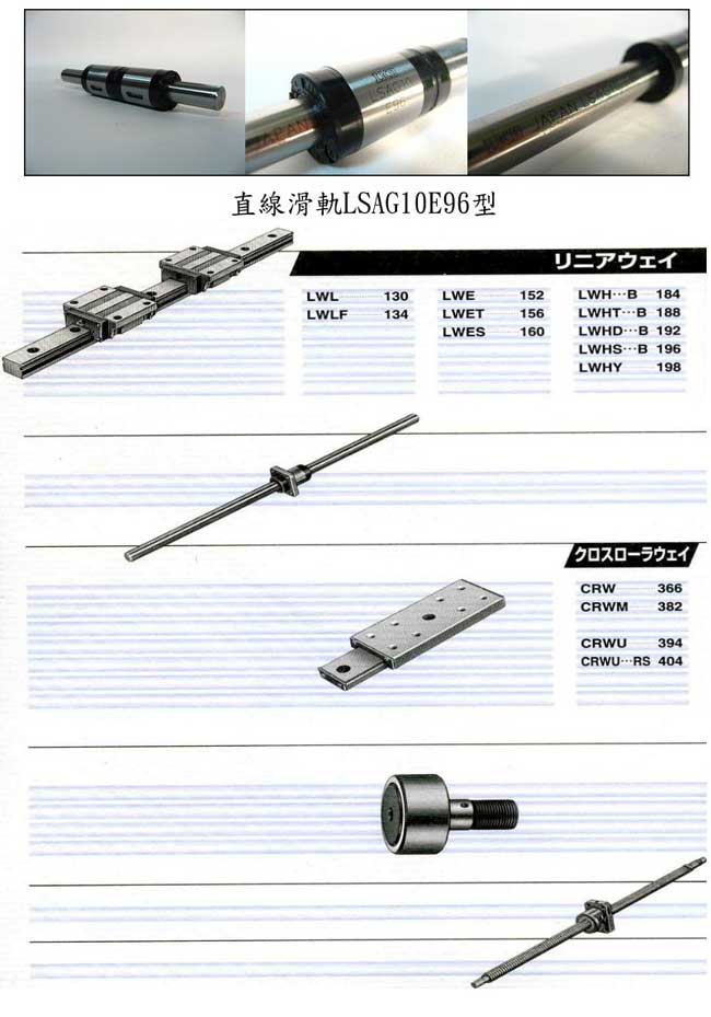 中壢五金,桃園五金,五金批發,五金行,培林、鏈條、螺絲,直線滑軌   LSAG10E96型