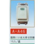 國際5151夜光單切開關